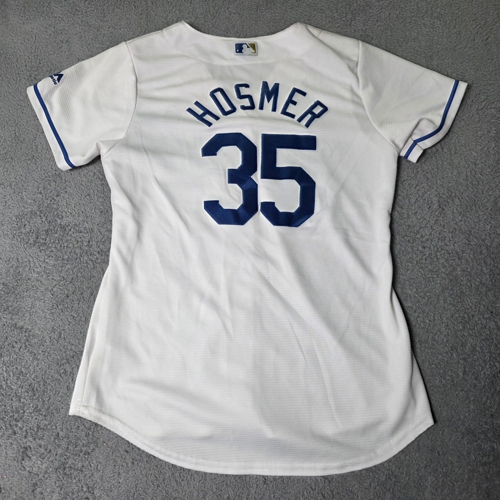 Majestic Womens S Baseball Jersey White KC Royals Eric Hosmer 35 Cool Base